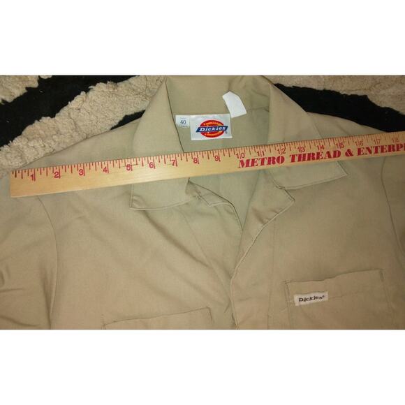 Vtg 90's DICKIES Workwear Straight Woven Overalls Mens Made in Mexico L/40" - Picture 6 of 10